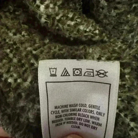 Disney World Plush Fleece Full Zip Jacket Olive Green & White Women's Size XL - Picture 7 of 7